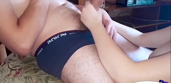  Masked Blonde Blowjob Big Dick Sister Husband and Cum in Mouth